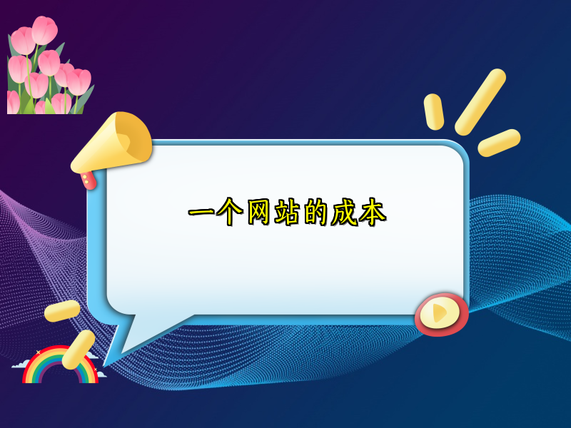 一个网站的成本