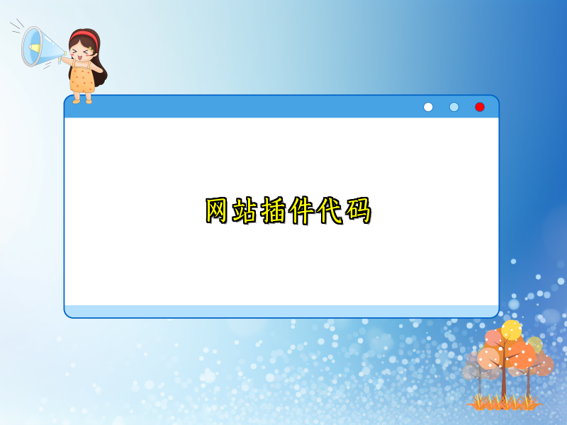 网站插件代码
