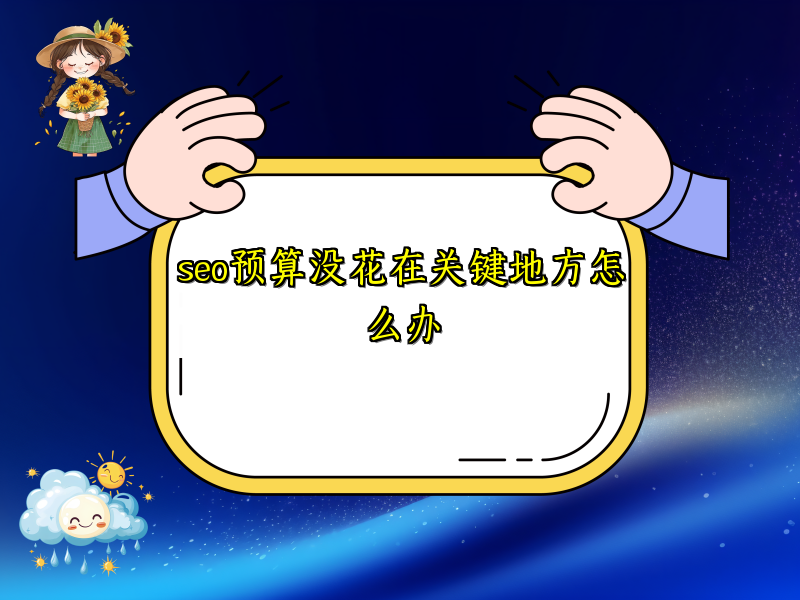 seo预算没花在关键地方怎么办