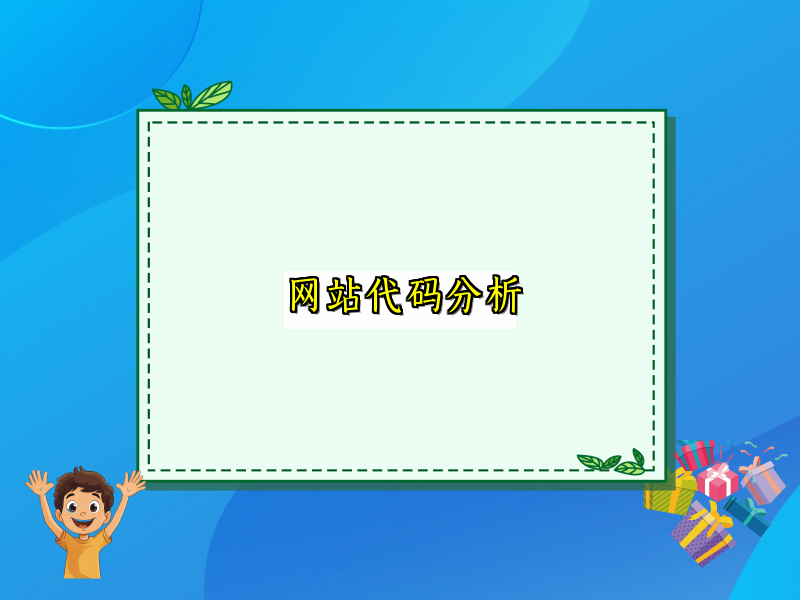 网站代码分析