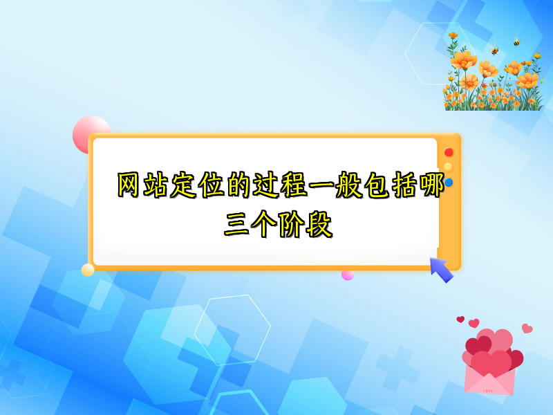 网站定位的过程一般包括哪三个阶段