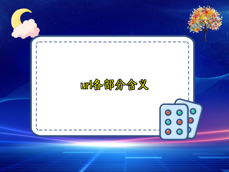 url各部分含义