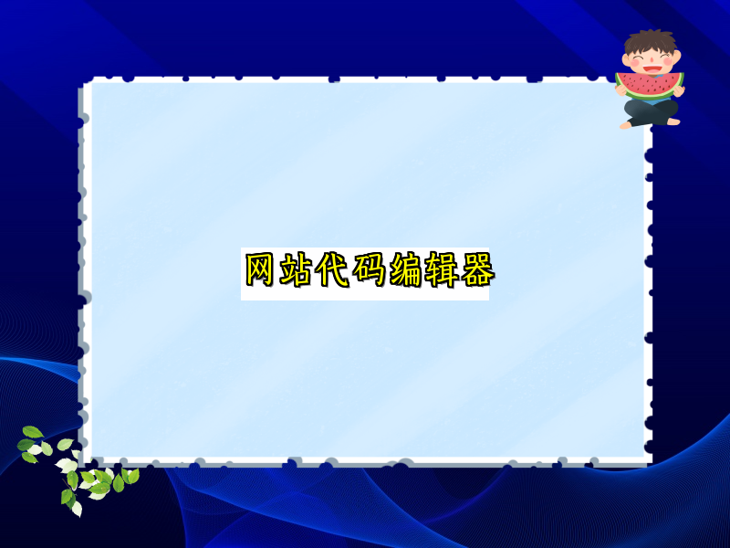 网站代码编辑器