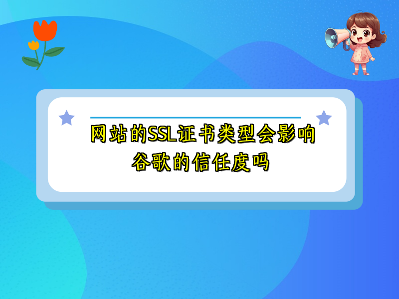 网站的SSL证书类型会影响谷歌的信任度吗