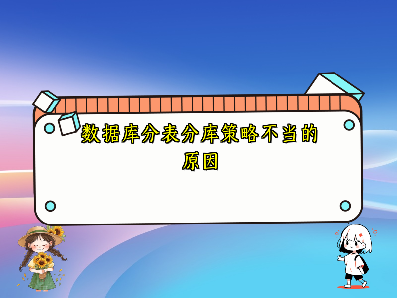 数据库分表分库策略不当的原因