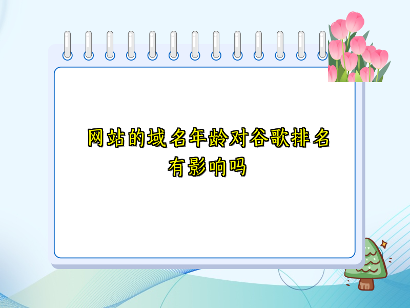 网站的域名年龄对谷歌排名有影响吗