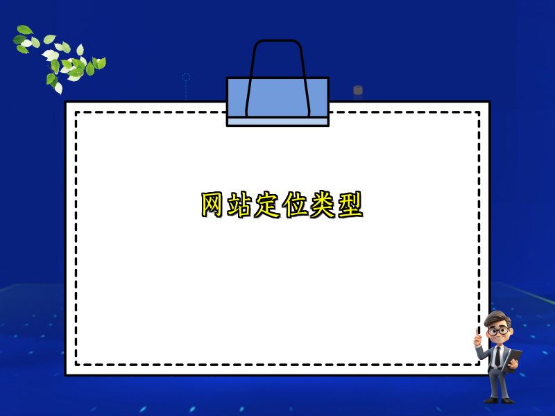 网站定位类型