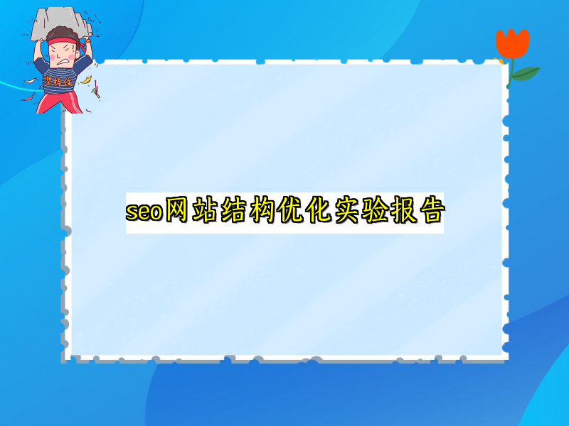 seo网站结构优化实验报告