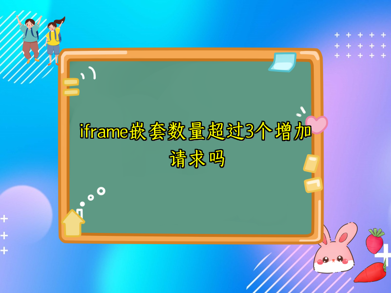iframe嵌套数量超过3个增加请求吗