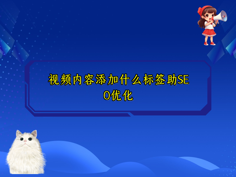 视频内容添加什么标签助SEO优化